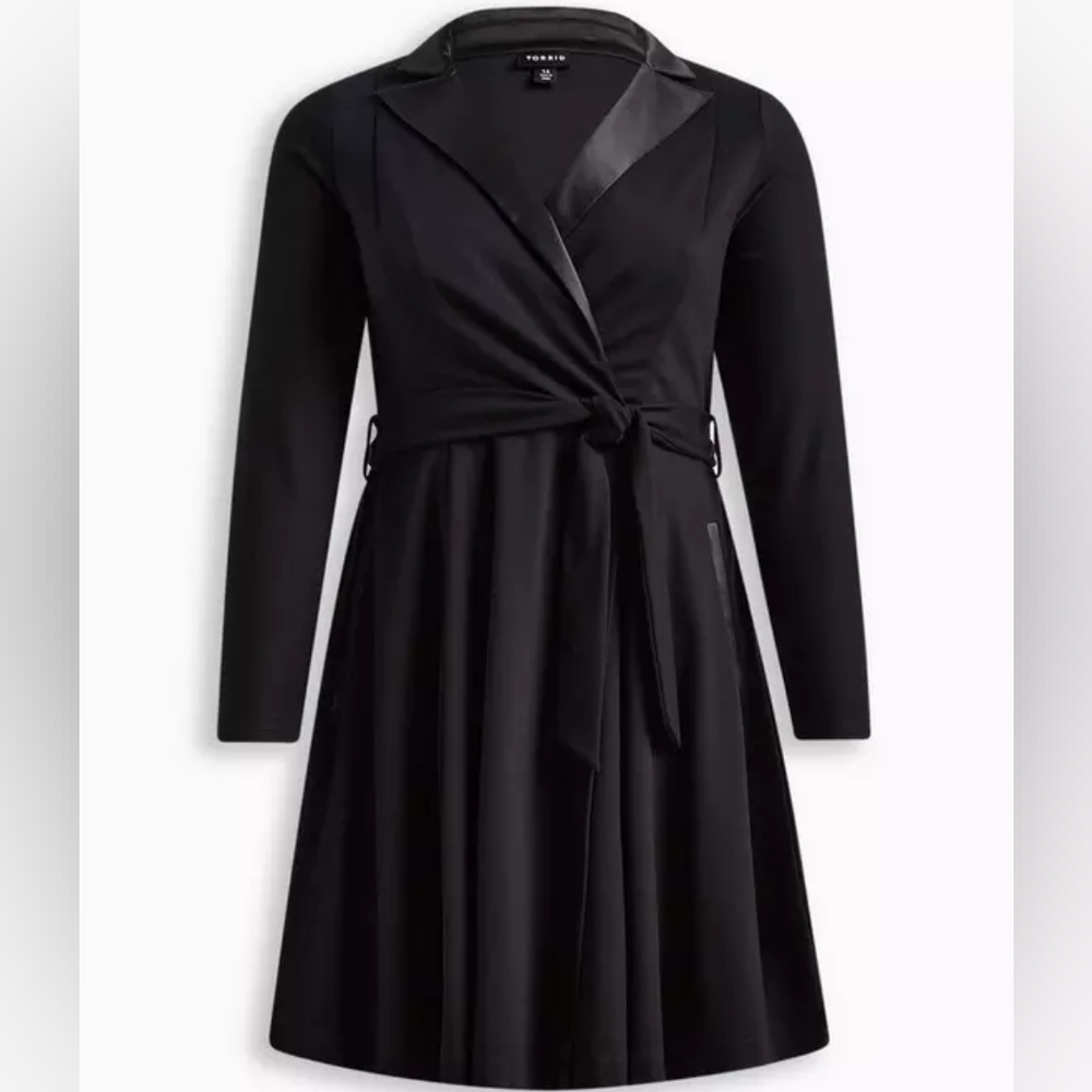 Elegant Black Wrap Dress